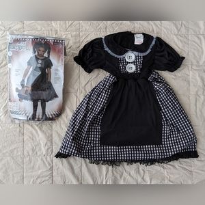 Forum Novelties Inc Dark Rag Doll Dress Halloween Costume Girls Size M 8-10